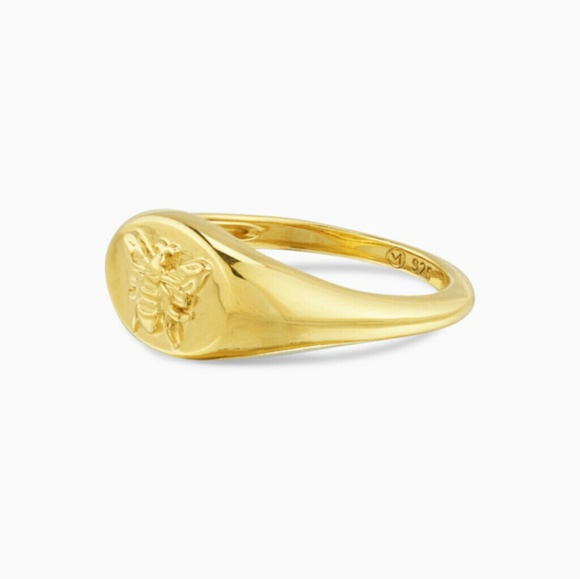 Mejuri Honey Bee Signet Ring 